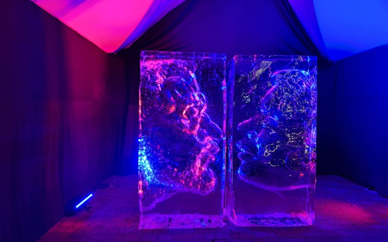 Ledo skulptūrų festivalis Jelgavoje su gurmanišku prieskoniu